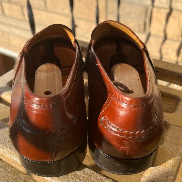 Johnston and Murphy Men’s Cognac Loafers B 11 Size 9.5W - Picture 4 of 13